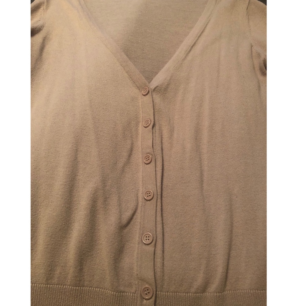 Light purple button up cardigan womens M